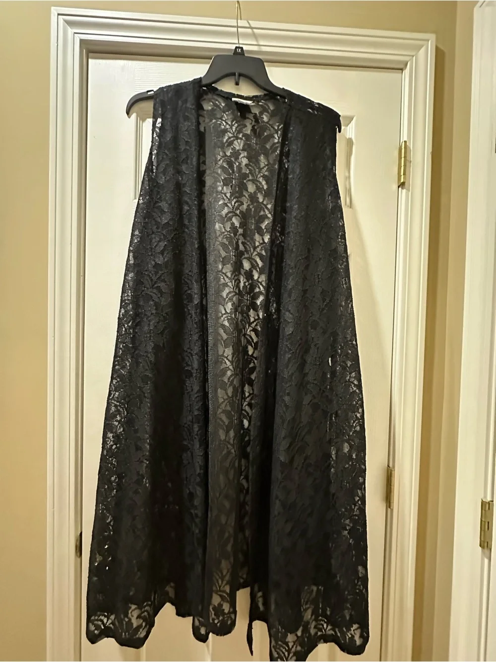 LuLaRoe Black Lace Open Cardigan